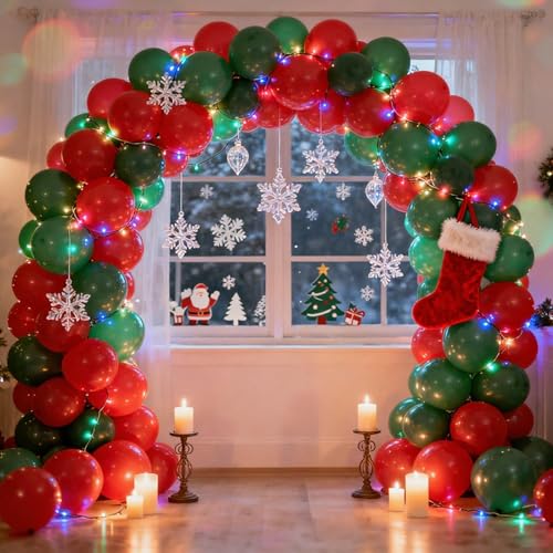 RUBFAC 129pcs Red Balloons Different Sizes 18 12 10 5 Inch for Garland Arch, Premium Latex Balloons Red Birthday Decorations Wedding Valentine's Day Baby Shower Party Decor - Image 4