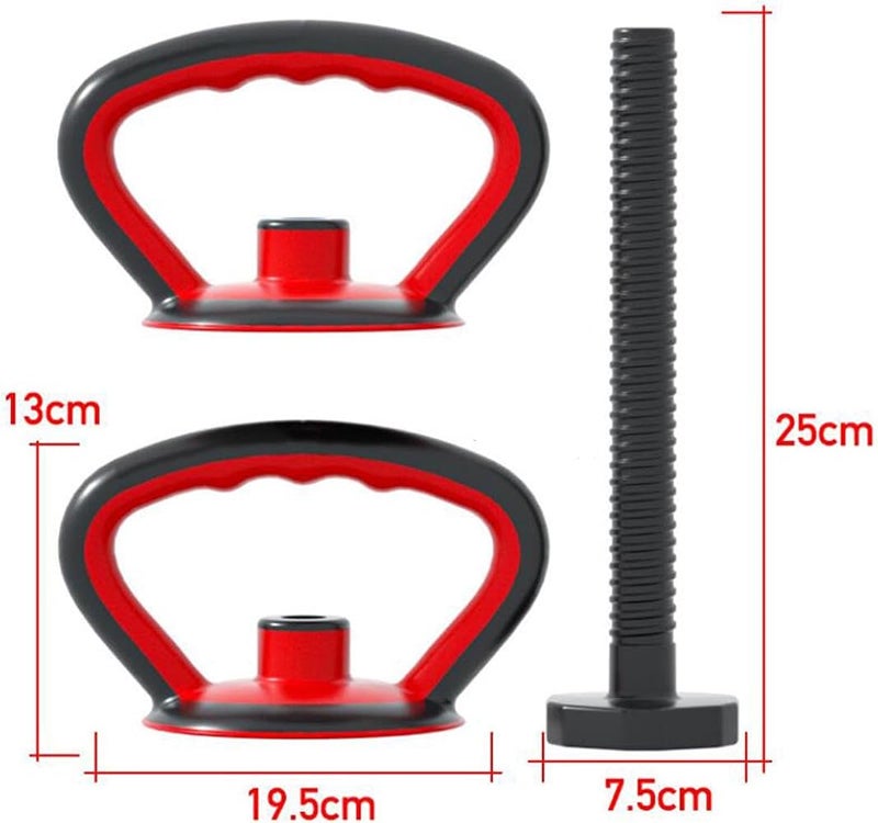 Gernie Adjustable Kettlebell Handle - Ergonomic Multifunctional Anti-Slip Grip for Strength Training Weight Plates - Home Gym and Travel Set of 3 - Image 2