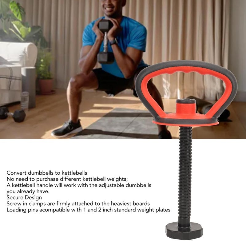 Gernie Adjustable Kettlebell Handle - Ergonomic Multifunctional Anti-Slip Grip for Strength Training Weight Plates - Home Gym and Travel Set of 3 - Image 3