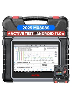 Autel Autel Scanner MaxiCheck MX808S, 2025 US Ver of MaxiCOM MK808S/ MK808Z, Functions as MK900/ MX900, Full Bidirectional as MK900BT MK808BT PRO, 3K+ Active Test, 28+ Service, OE All System, OS 11, FCA SGW  - Image 1
