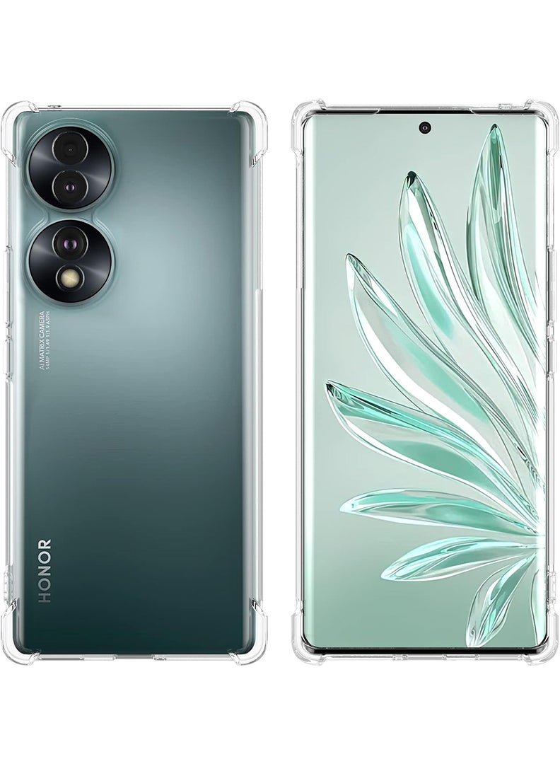 Theodor Honor X7B Clear Case, Shock-Absorption TPU Cell Phone Cover with Reinforced Corners, Soft Flexible & Crystal Clear Protective Bumper Case - Image 4