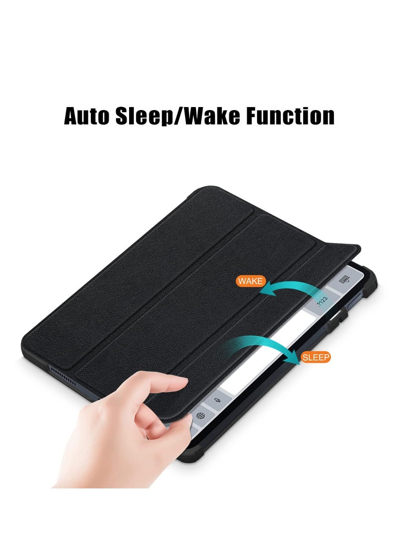 Case for Xiaomi Pad 6 / Pad 6 Pro, Slim Stand Hard Back Shell Cover with Auto Wake and Sleep, Tri fold Slim Lightweight Hard Shell Smart Protective Cover, Black, 11 inch - Image 3