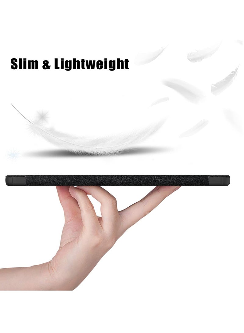 Case for Xiaomi Pad 6 / Pad 6 Pro, Slim Stand Hard Back Shell Cover with Auto Wake and Sleep, Tri fold Slim Lightweight Hard Shell Smart Protective Cover, Black, 11 inch - Image 2