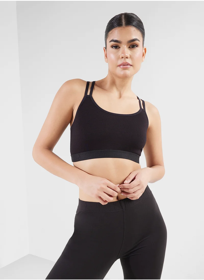 فورورد Strappy Sports Bra With Cutout Back
