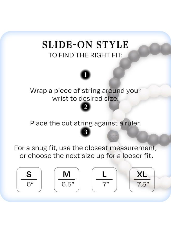 Lokai Beaded Bracelets for Women & Men - Silicone Stretch Bead Bracelet Jewelry, Medium 6.5", Silicone, no gem stone - Image 4