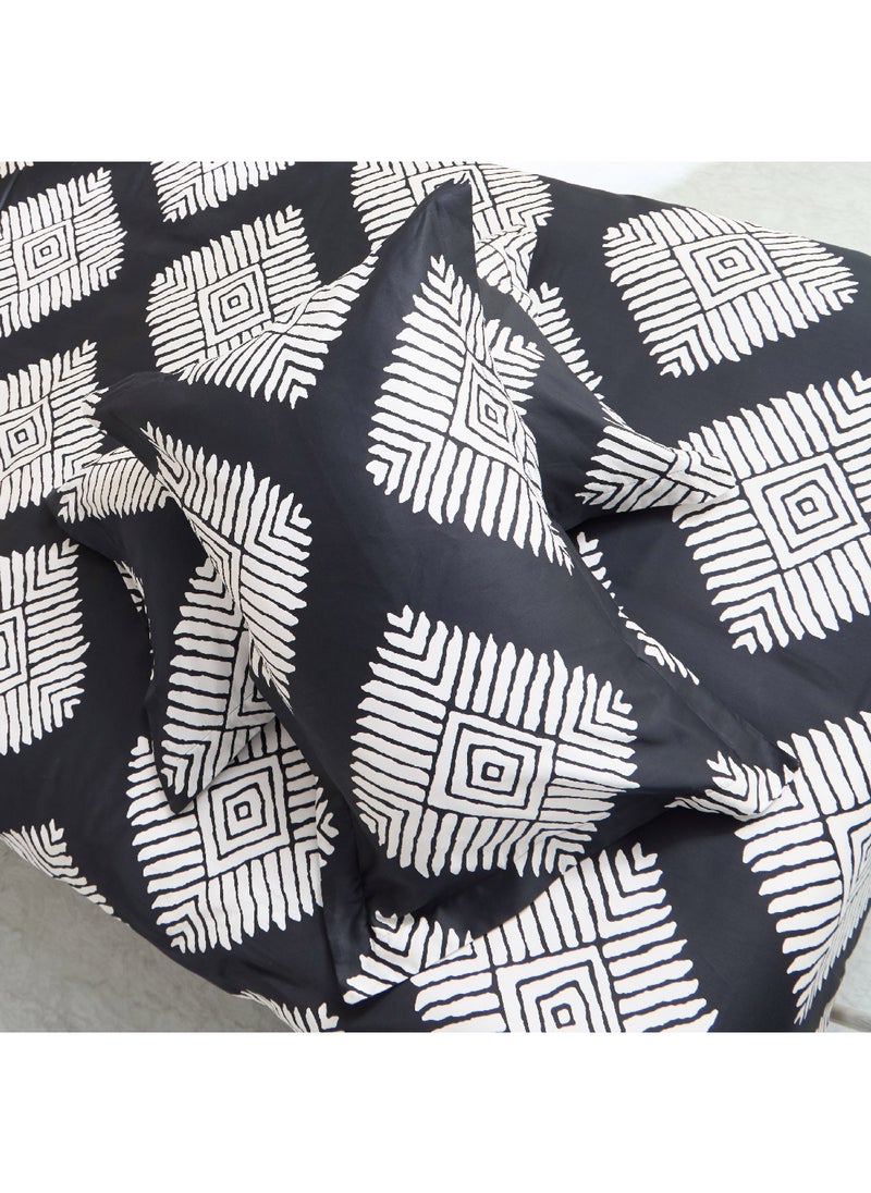 Home Box Houston Arno 3-Piece Printed Cotton Twin Duvet Quilt Cover Set 220 x 150 cm  - Image 5