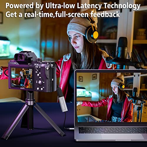 VIXLW Video Capture Card, USB3.0 HDMI to USB C Capture Card, 4K 1080P 60FPS, Video Recording Card for Gaming Live Streaming, for Windows/Mac OS System with USB C Adapter to Adjust PS4, Switch, Xbox - Image 5