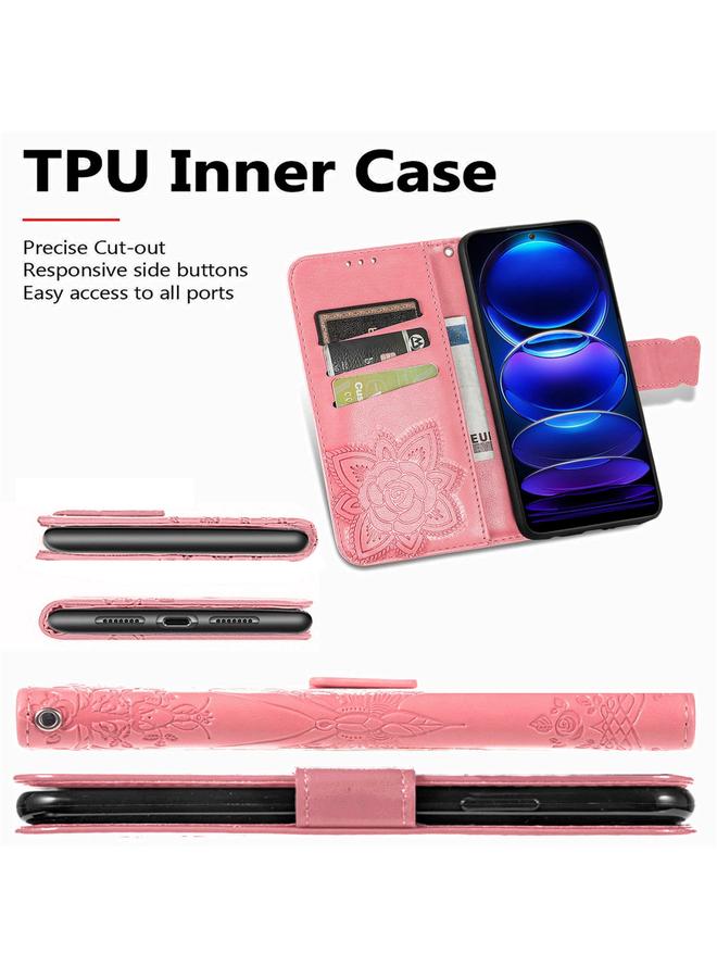 Green Tiger Case For HMD Skyline Butterfly Love Flower Embossed Leather Phone Case  - Image 5