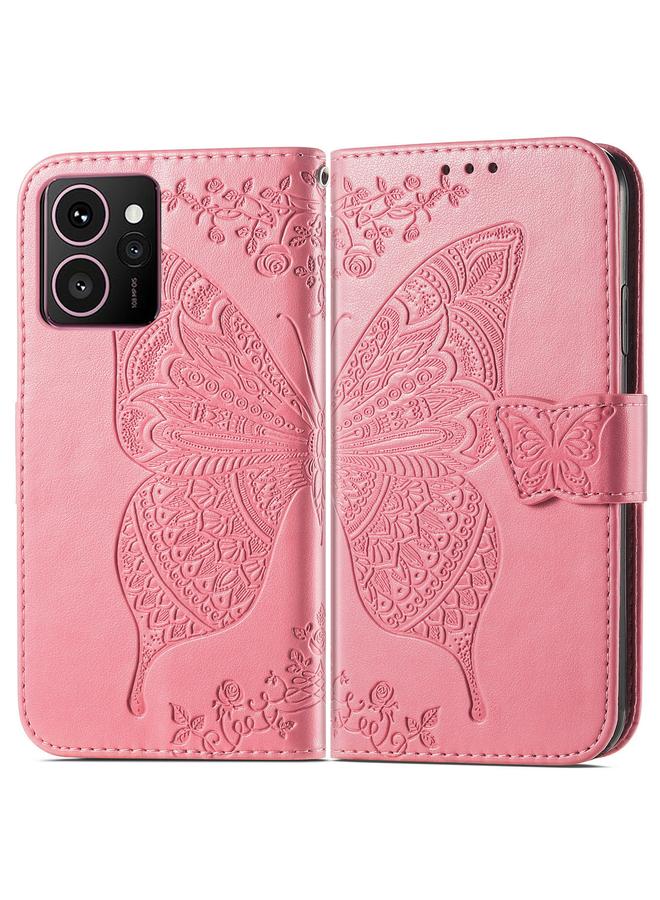 Green Tiger Case For HMD Skyline Butterfly Love Flower Embossed Leather Phone Case  - Image 2