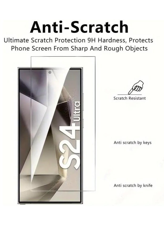 Generic Full Glass Screen Protector For Samsung Galaxy S24 Ultra UV Tempered Glass Full Glue Cover Screen Protector Fingerprint Unlock Screen Glass Film  - Image 3