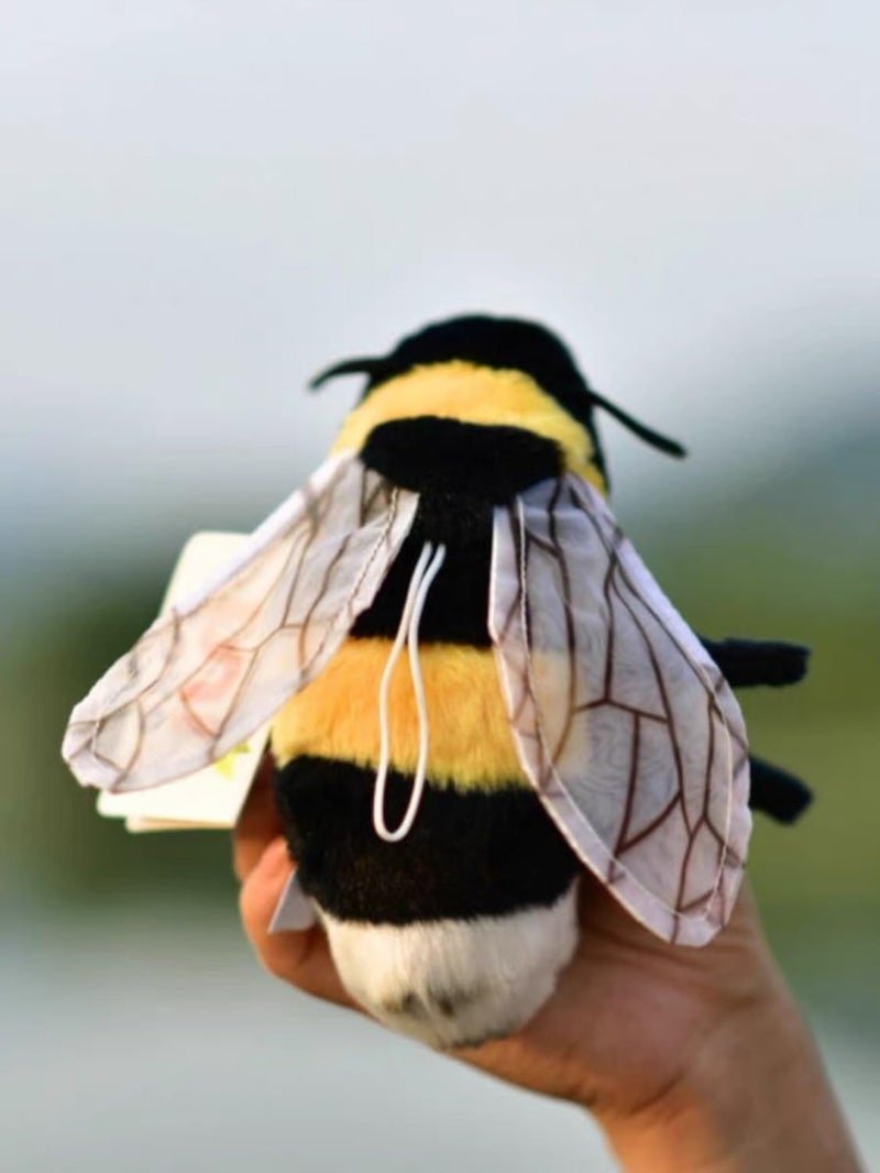 TAMMYFLYFLY Soft Insect Plush Toy, Stuffed Bee Animal Doll,Cute Honeybee Plush Doll,17cm (Bee) - Image 3