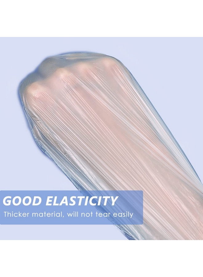 Aquior Shower Cap Disposable,30 Pcs Bath Caps Large Thick Clear Waterproof Plastic Elastic Hair Bath Caps For Women Deep Conditioning Hair Care Hotel Travel Essentials Accessories Cleaning Supplies - Image 3