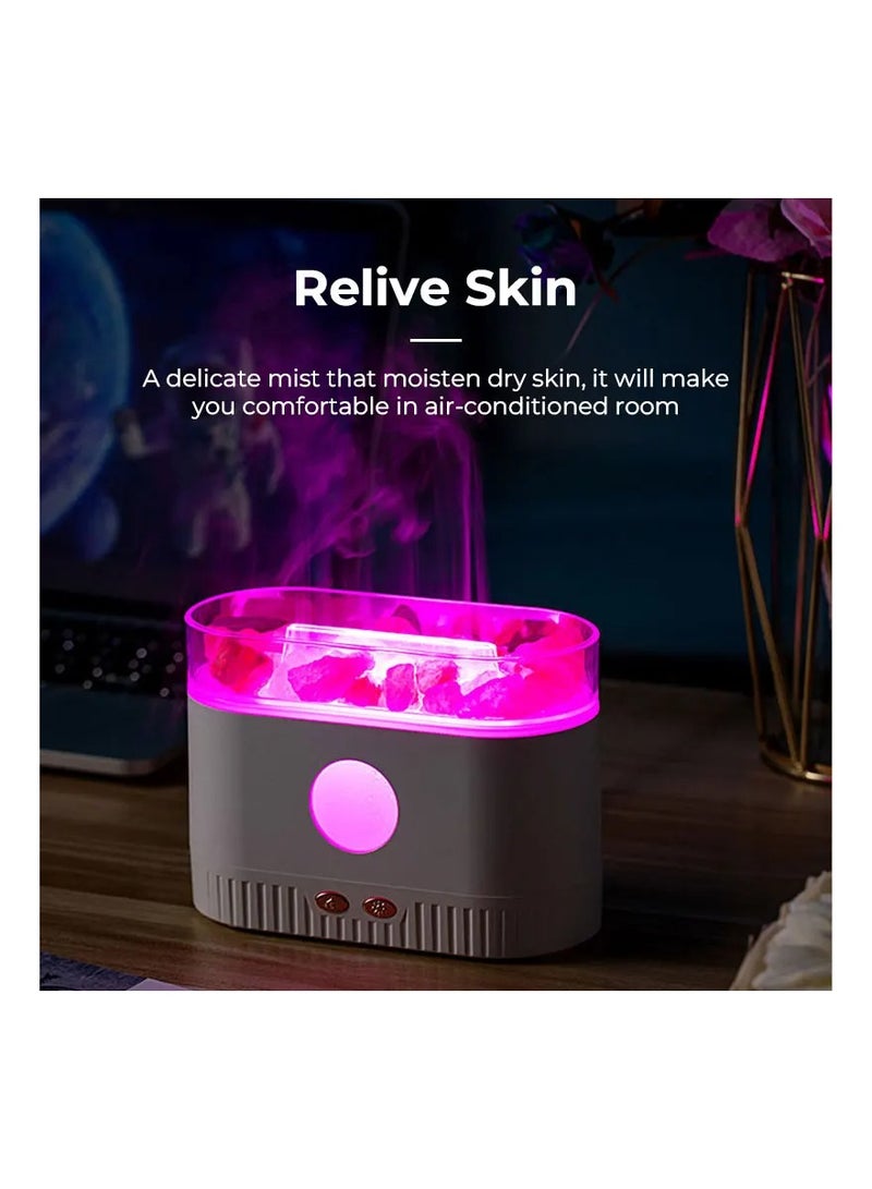 Salt Lamp Aroma Diffuser 200ML Large Capacity Water Tank  4 Colors Essential Oil Steam Generator Electric Scent For Home And Bedroom  - Image 3
