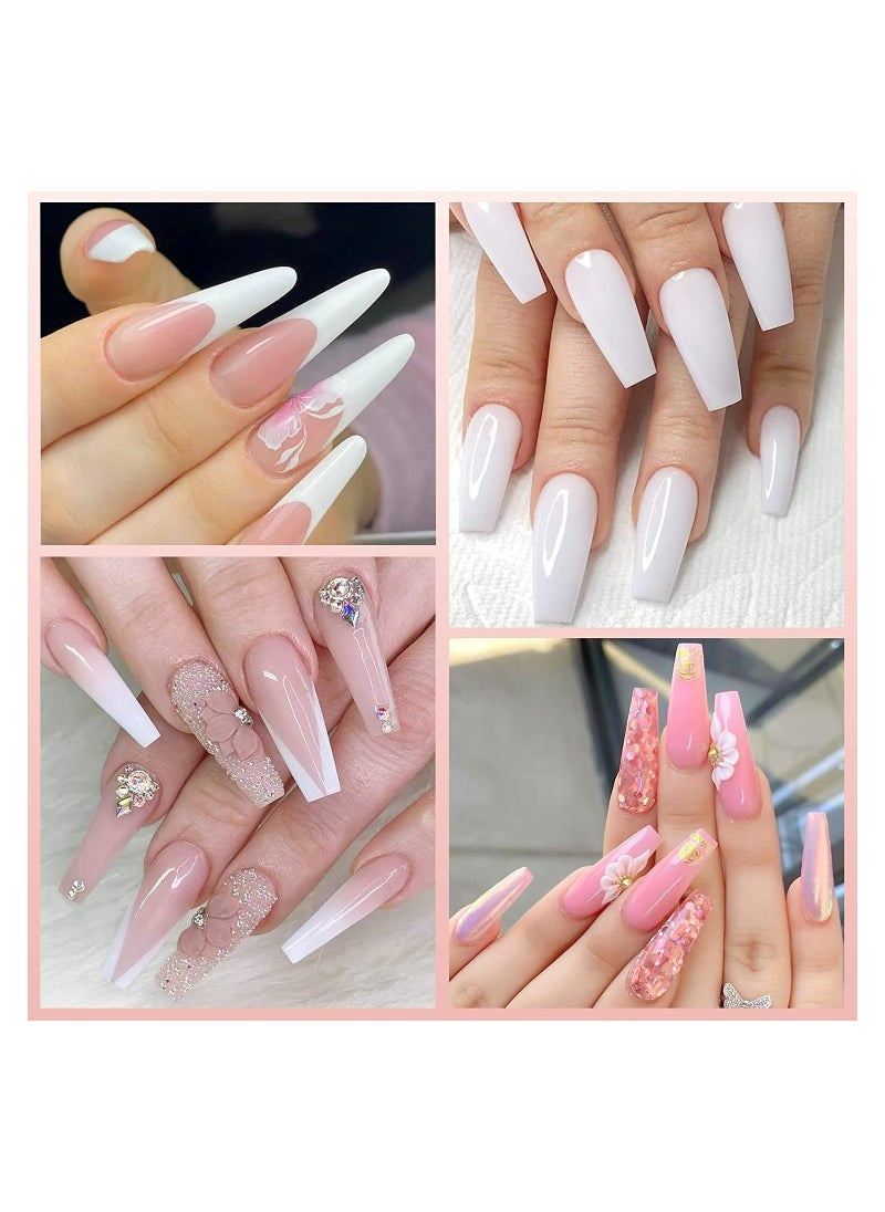 Excefore - Dual-Ended Nail Brush 2 In 1 Design Nail Brush and Spatula 2pcs Stainless Steel Gel Nail Brush Tool Nail Polish Cuticle Remover Gel for Nails Extension Nail Art Design Painting Salon DIY - Image 1