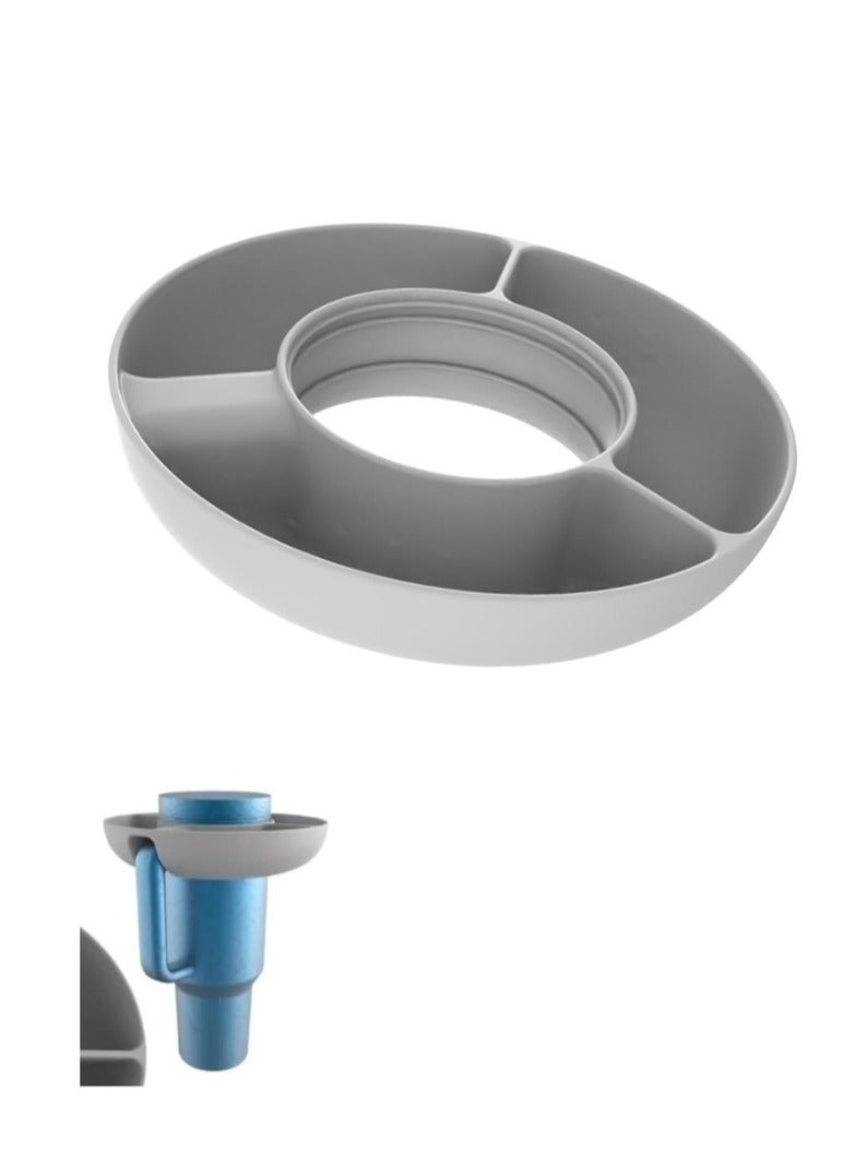 OASIS-TH Silicone Cup Snack Tray Snack Bowl for Stanley 40 oz Tumbler, Snack Tray, Reusable Snack Ring for Stanley Insulated Cup Accessories  - Image 1