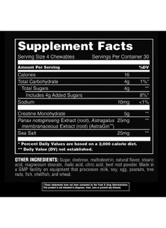ANIMAL Creatine Chews Tablets - Enhanced Creatine Monohydrate With Astragin To Improve Absorption, Sea Salt For Added Pumps, Delicious And Convenient Chewable Tablets - Grape  - Image 5