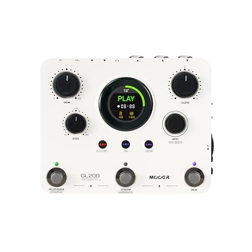 MOOER GL200 Looper Pedal Drum Machine Drum Looper Guitar Pedal with 800 Mins Loop Dual TRS MIDI IO Custom Drum Kits MIDI Groove Import Bluetooth Audio Integration Supports Microphone Headphone - Image 1