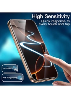 Denx Full Coverage Screen Protector for iPhone 16 Pro Max 6.9 inch, Tempered Glass 9H with, Installation Tool, Case Friendly, HD Clear, Anti- Scratch, Oil Proof, Anti- Fingerprint, (Crystal Clear)  - Image 5