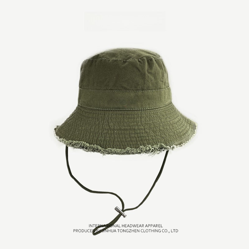 Vintage Japanese Jacquemus Fishermans Hat for Women Army Green 