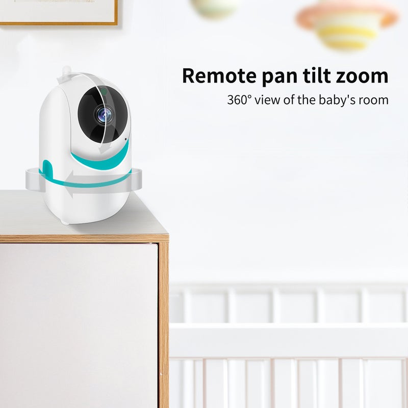 D031 3.2 inch baby monitor baby watcher with lullaby room temperature monitor baby monitor two-way voice intercom - Image 3