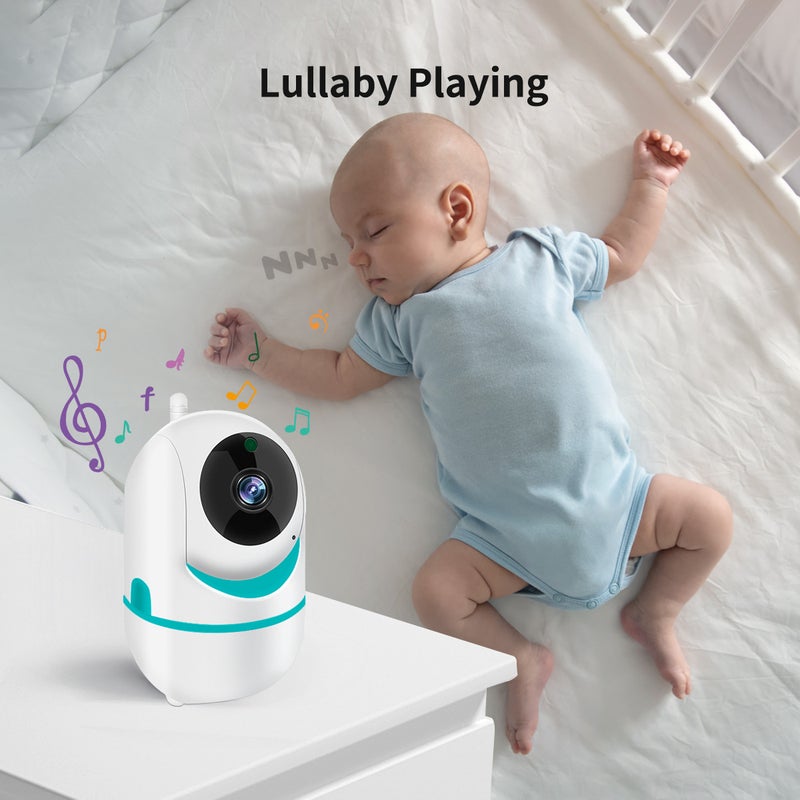 D031 3.2 inch baby monitor baby watcher with lullaby room temperature monitor baby monitor two-way voice intercom - Image 4