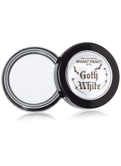 Goth White Cream To Powder Foundation - Velvety Full Coverage Foundation with Matte Finish - High Pigment Max Coverage Foundation for Cosplay & Everyday Use - Vegan, Cruelty-Free (0.35oz)