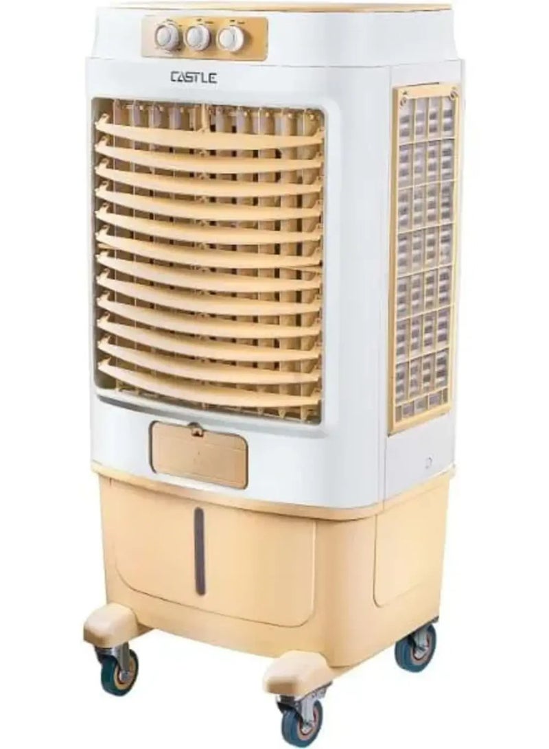 كاسل مبرد هواء، 3 سرعات، 90 لتر متنقل أبيض بيج من كاسيل - Image 2