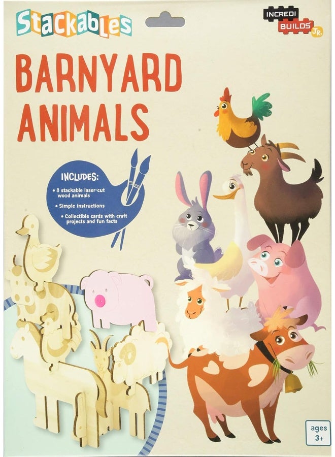 Incredibuilds Jr.: Stackables: Barnyard Animals