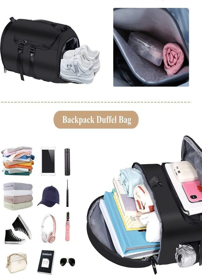 Firstdemand Multipurpose Large Sport Travel Backpack with Single Shoe Pockets for Men and Women Grey - Image 3