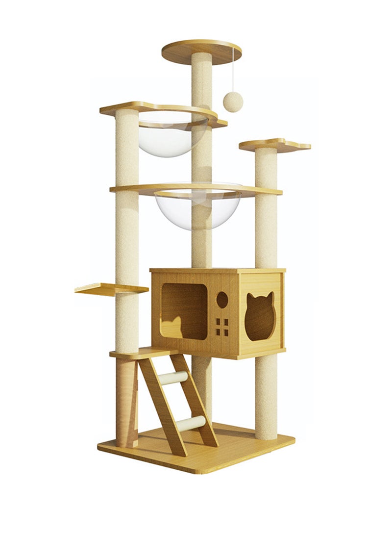 Kidle Pet Supplies Cat Climbing Frame Cat Nest Cat Scratching Board Cat Tree Cat Supplies Pet Cat Toys Space Capsule - Image 1