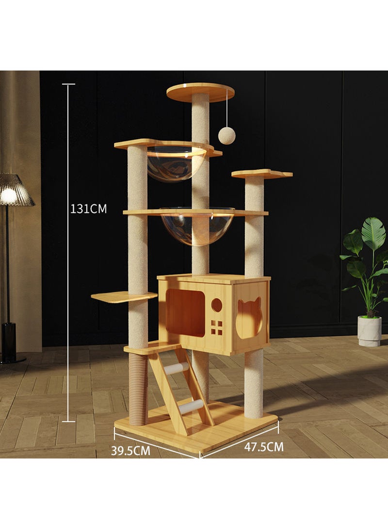 Kidle Pet Supplies Cat Climbing Frame Cat Nest Cat Scratching Board Cat Tree Cat Supplies Pet Cat Toys Space Capsule - Image 5