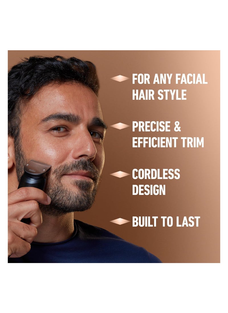 King C. Gillette - King C.Gillette Beard Trimmer PRO with 40 beard length settings in precise 0.5mm steps, cordless design & 1 trimmer, 1 brush, 2 combs, 1 charger and 1 zip pouch - Image 1