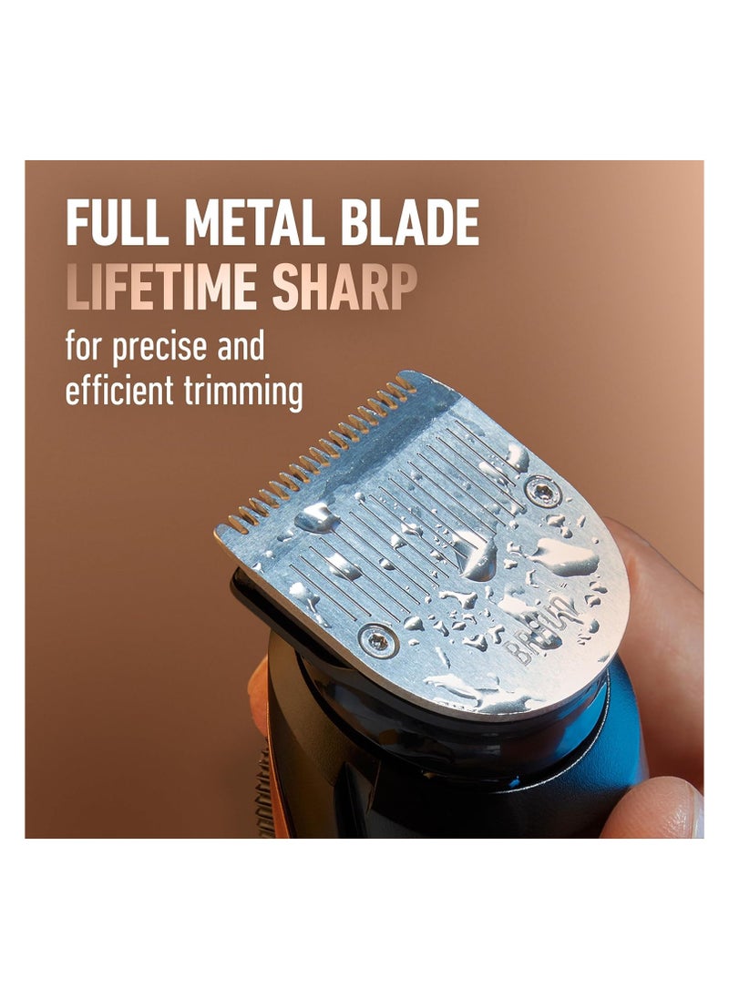 King C. Gillette - King C.Gillette Beard Trimmer PRO with 40 beard length settings in precise 0.5mm steps, cordless design & 1 trimmer, 1 brush, 2 combs, 1 charger and 1 zip pouch - Image 1