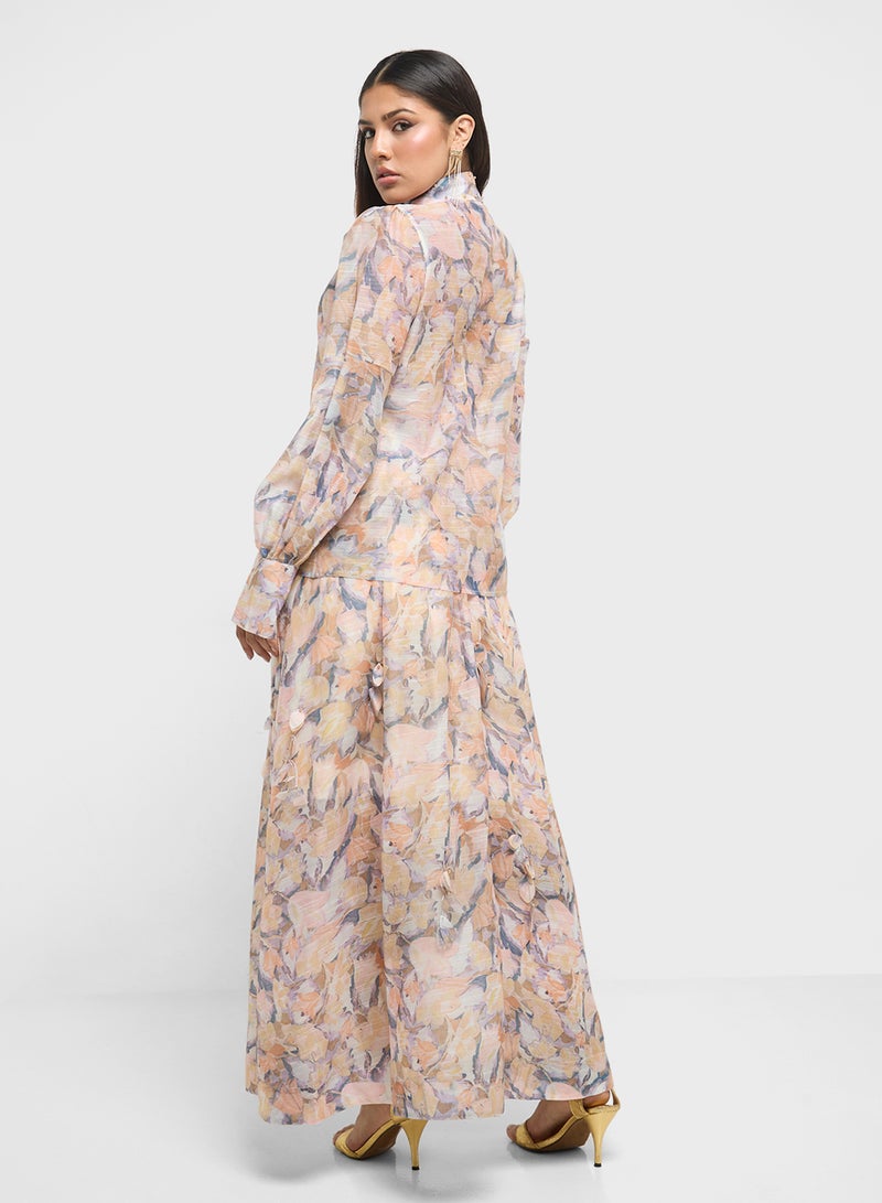 Khizana Printed Top & Skirt Set - Image 2