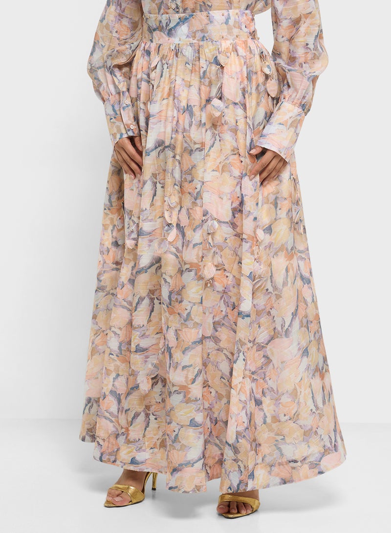 Khizana Printed Top & Skirt Set - Image 4