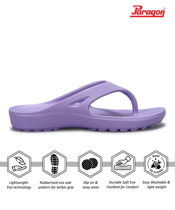 PARAGON Eeken EVK3419L Women's Slippers | Comfortable Everyday Flip Flops with Cushioned Footbed, Sturdy Straps and Stylish Design | Perfect for Everyday Use - Image 3