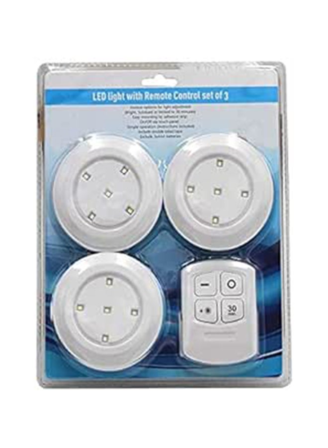 LED Light With Remote Control Set Of 3