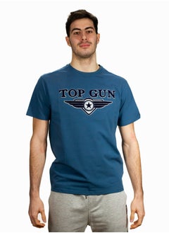 Top Gun TOP GUN® EMBROIDERED LOGO TEE- TEAL 