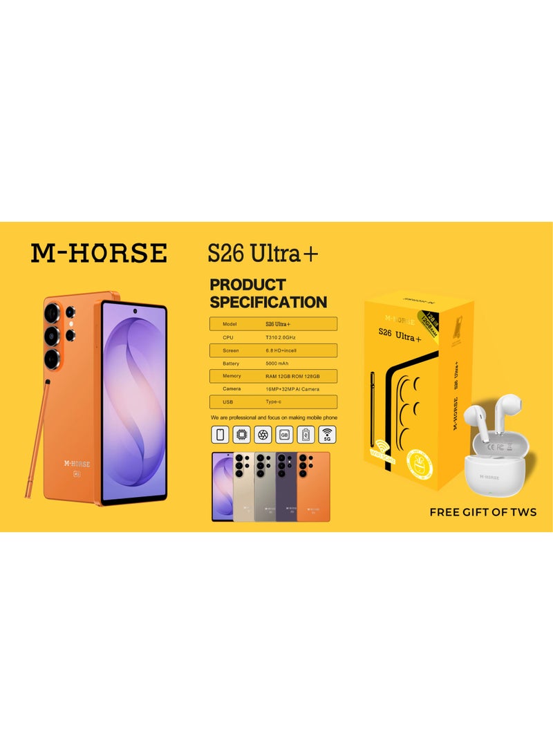 M-HORSE S26 Ultra Plus (12GB RAM, 128GB storage, 6.8-inch display) - Image 4