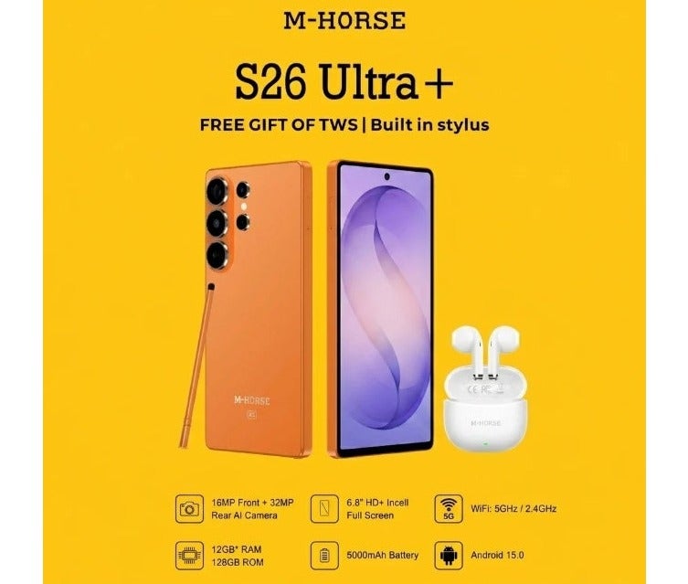 M-HORSE S26 Ultra Plus (12GB RAM, 128GB storage, 6.8-inch display) - Image 3