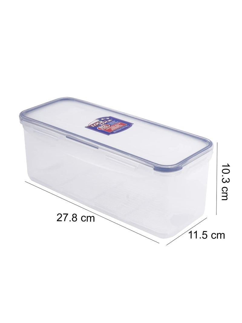 LOCK & LOCK Airtight Rectangular Food Storage Container with Drain tray 64.63-oz / 8.45-cup - Image 2