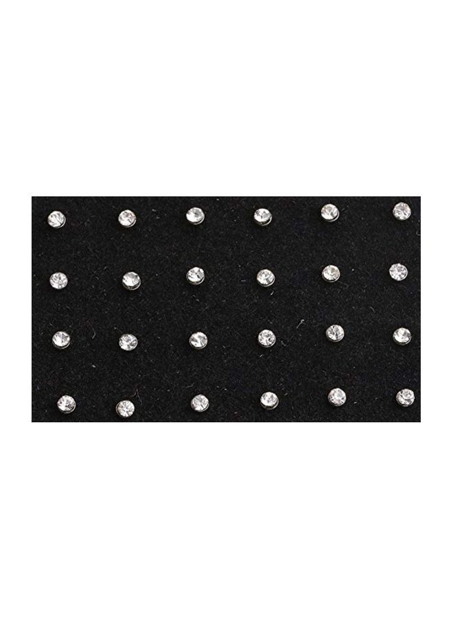 NIBEMINENT 60-Piece Stainless Steel Rhinestone Studded Nose Ring  - Image 3