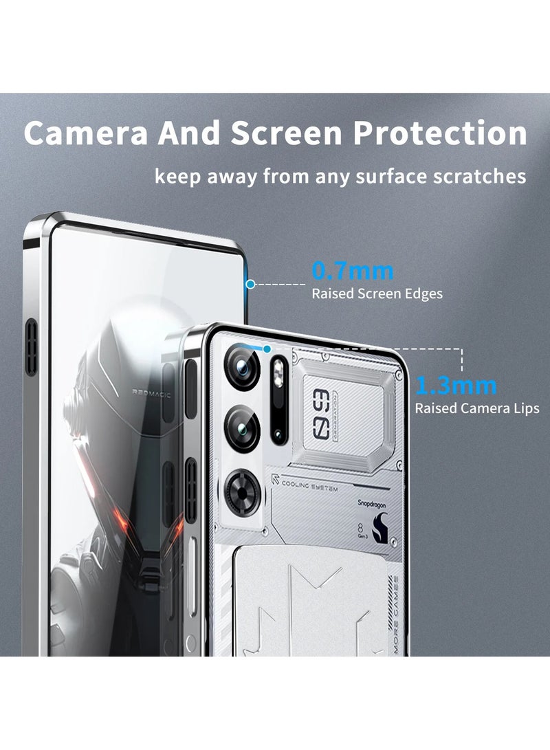 عام حافظة غطاء معدني بإطار من الألمنيوم ولوح زجاجي مغناطيسي لهاتف Nubia Red Magic 9 Pro+ - Image 3