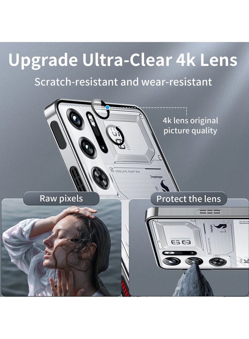 عام حافظة غطاء معدني بإطار من الألمنيوم ولوح زجاجي مغناطيسي لهاتف Nubia Red Magic 9 Pro+ - Image 5