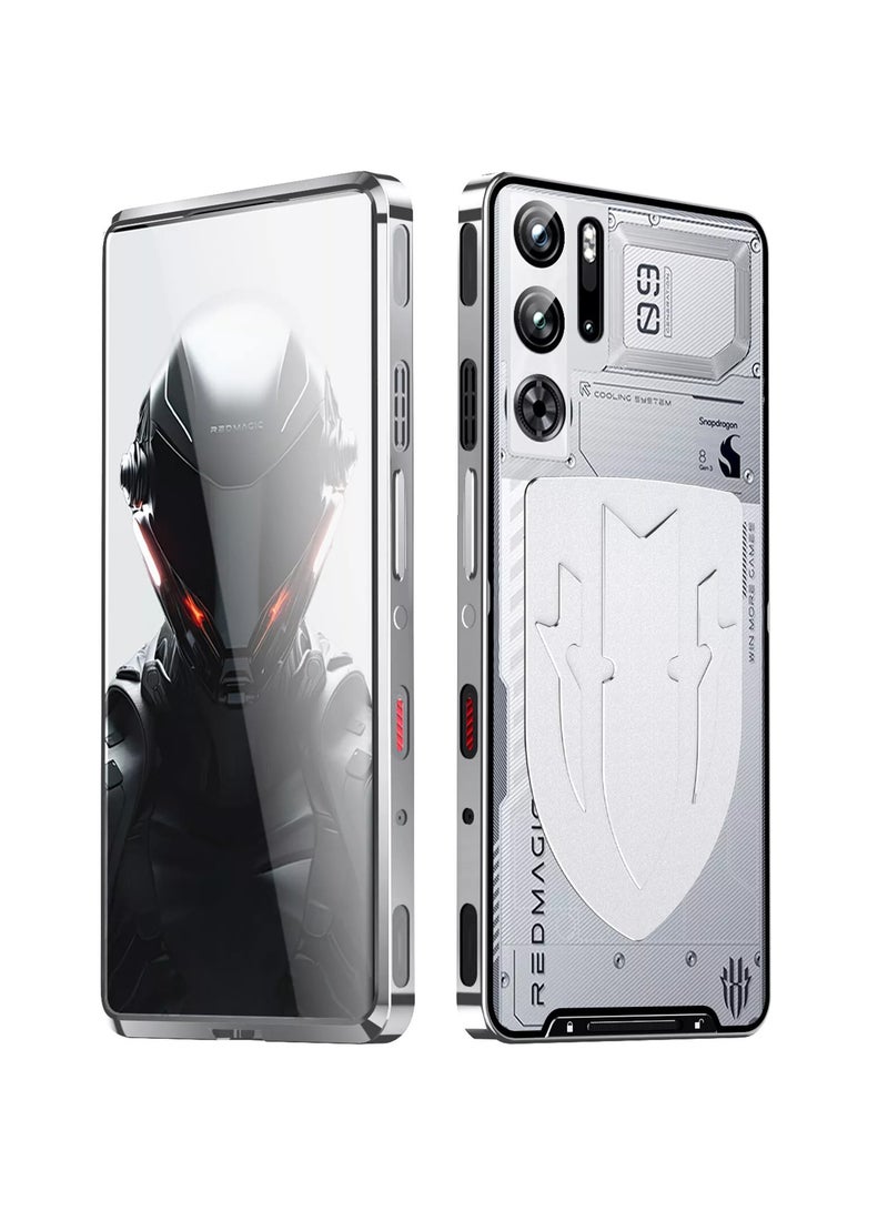 عام حافظة غطاء معدني بإطار من الألمنيوم ولوح زجاجي مغناطيسي لهاتف Nubia Red Magic 9 Pro+ - Image 1