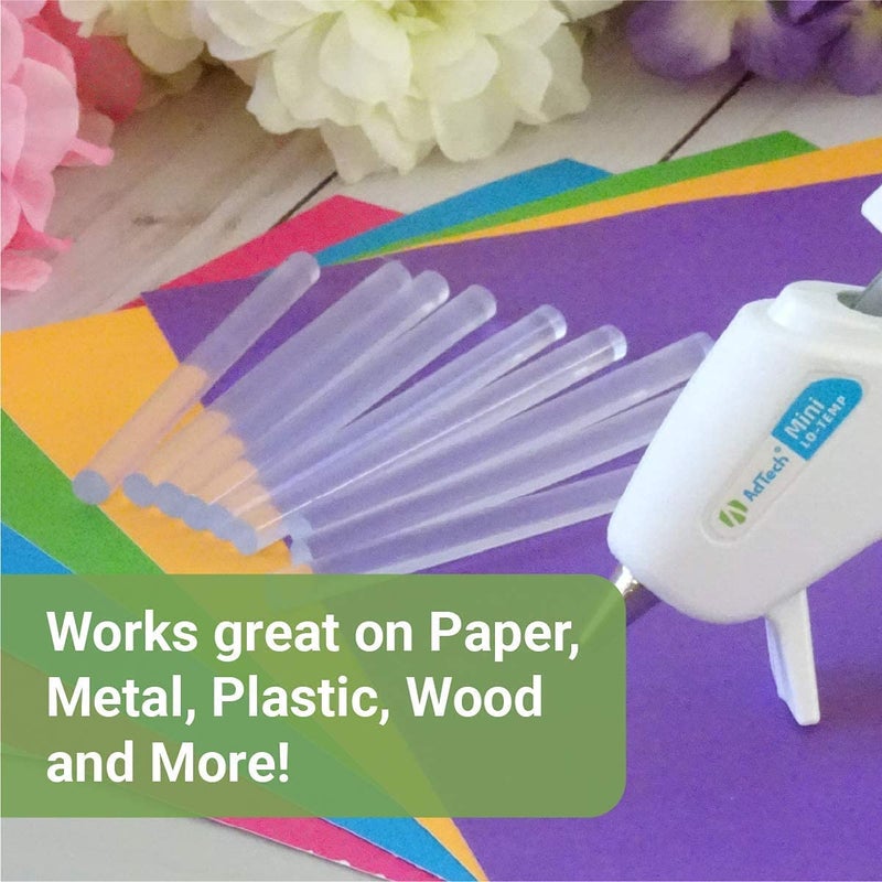 Adtech 100ct-2pk 2-100ct High Temp Mini Size Glue Sticks, 2 Pack, Clear - Image 2