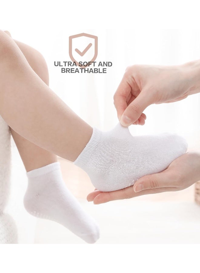 JAKIDAR JAKIDAR 12-Pair Baby Socks Non-Slip Cotton Toddler Socks Ankle Socks for Baby - Image 3