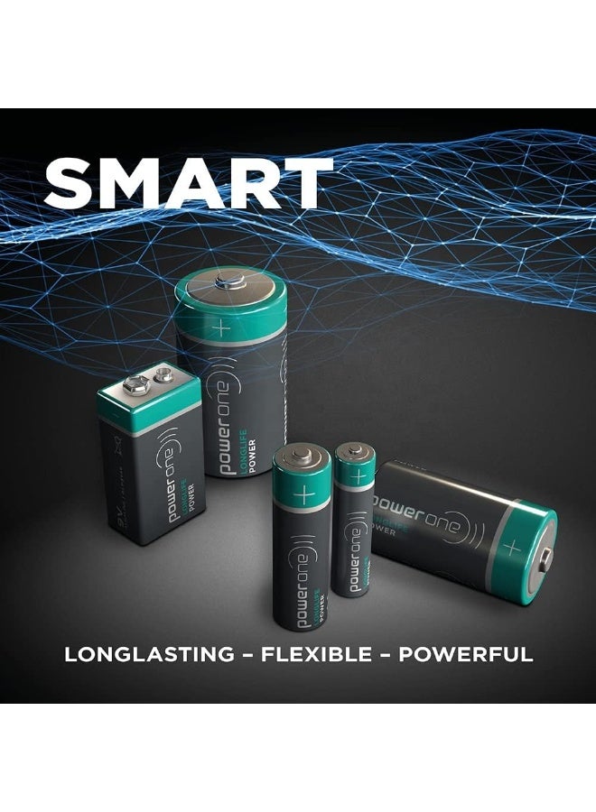 Power One LONGLIFE Power AA2 100% More Power Battery Long Performing LR6 MN1500 Alkaline Batteries Made in Germany with Long Shelf Life - Pack of 2 - Image 3