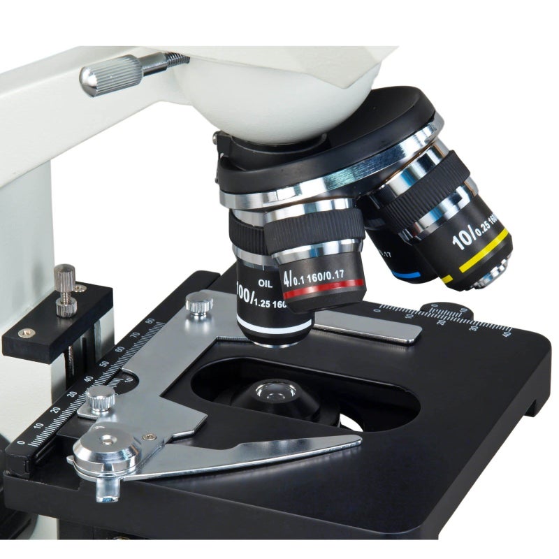 OMAX - MD82ES10 40X-2000X Digital LED Compound Microscope with Built-in 1.3MP Camera and Double Layer Mechanical Stage Compatible with Windows and Mac - Image 3