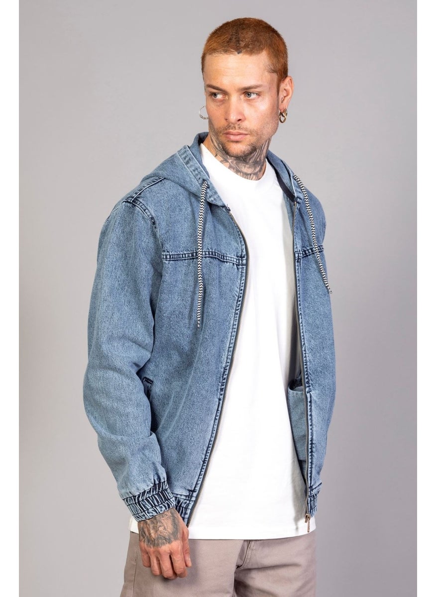 Men's Hooded Oversize Martian Blue Snow Wash Denim Jacket - pzsku/Z8D2C50FF2C44B413B9C5Z/45/_/1731326926/84410e16-8e13-4bc9-b271-12f0e0019321